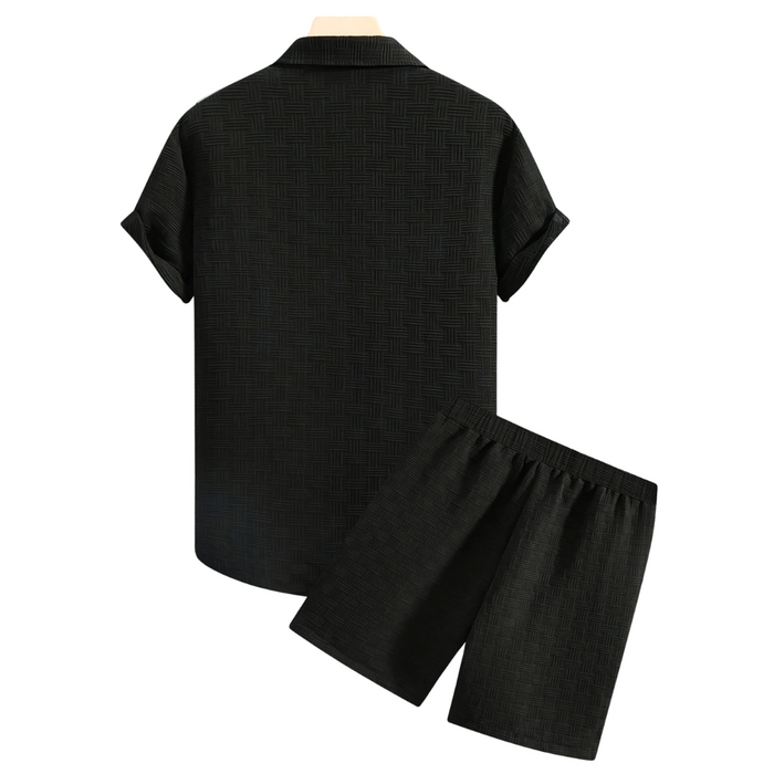 Herren Zweiteiler Revershemd & Shorts