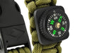 SURVIVAL Armband mit Zubehör - grün