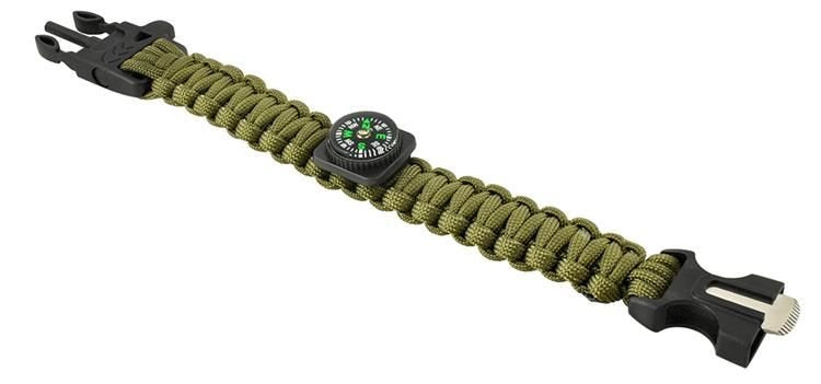 SURVIVAL Armband mit Zubehör - grün