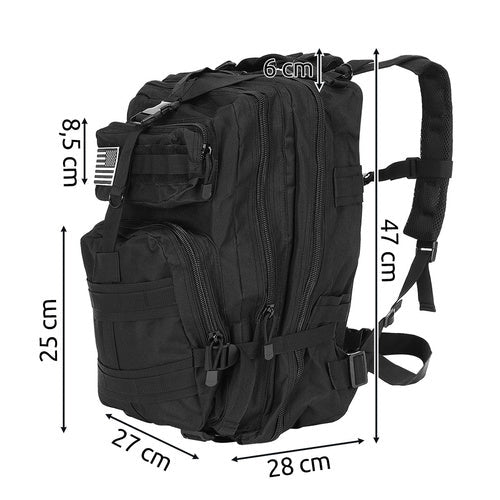 Militärrucksack XL schwarz