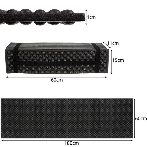 Klappbare Isomatte 180x60x1cm Trizand 22870