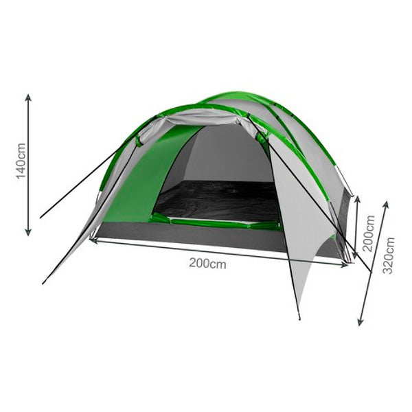 Campingzelt für 2-4 Personen mit Vorraum