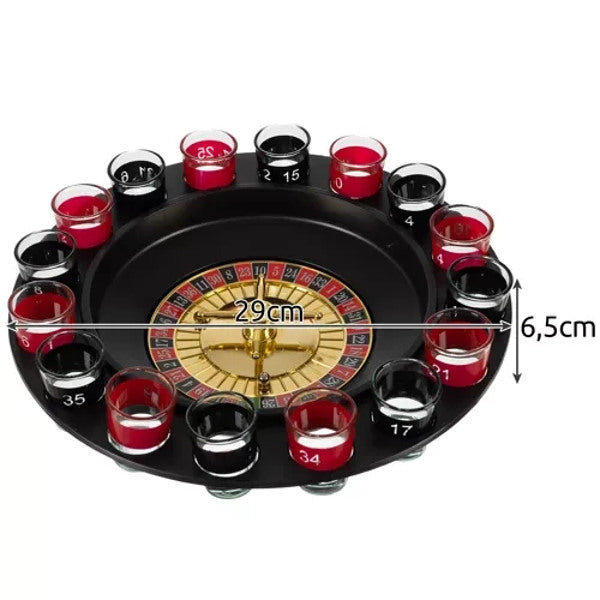 Trinkspiel Roulette - Komplettset
